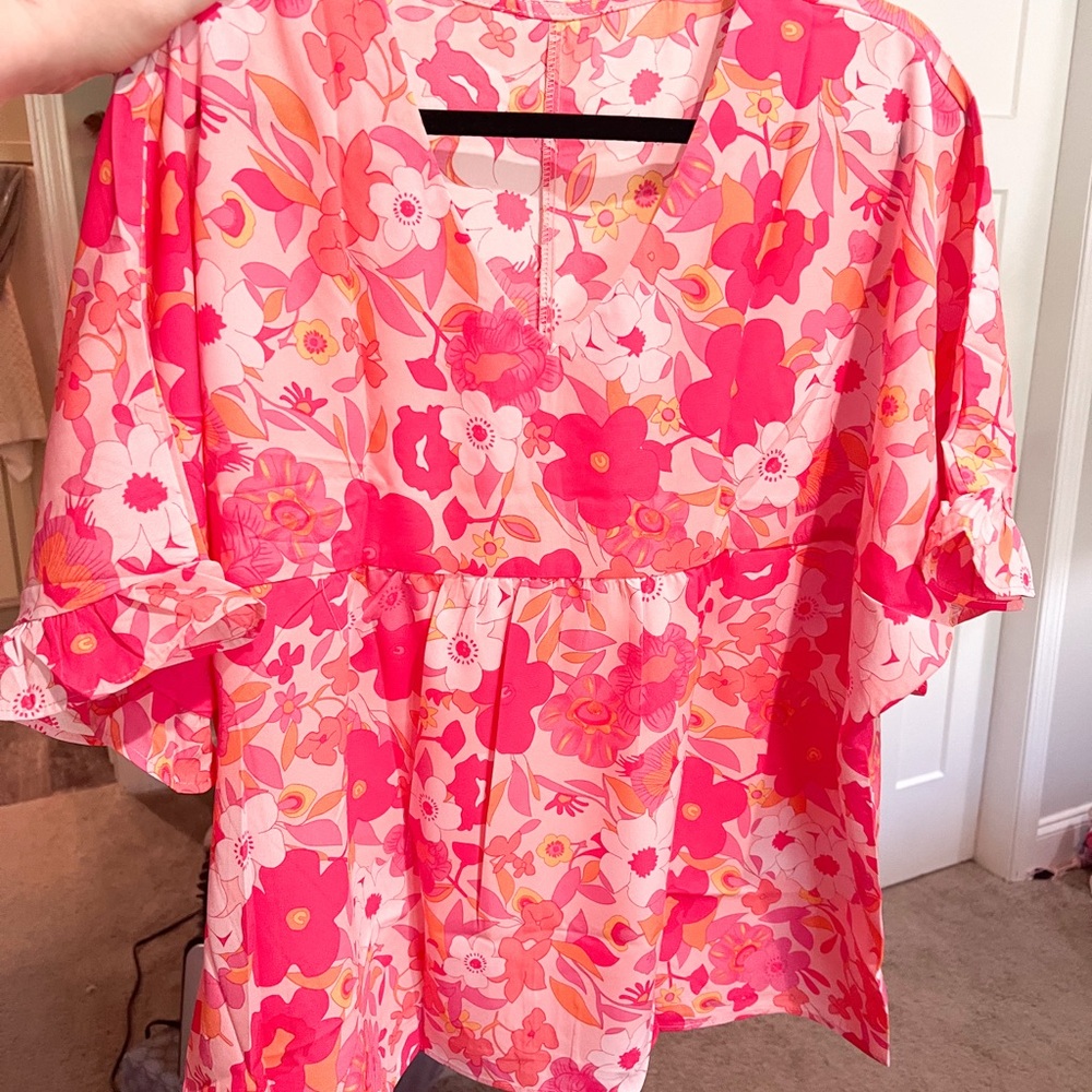 Floral Pink Women's Top